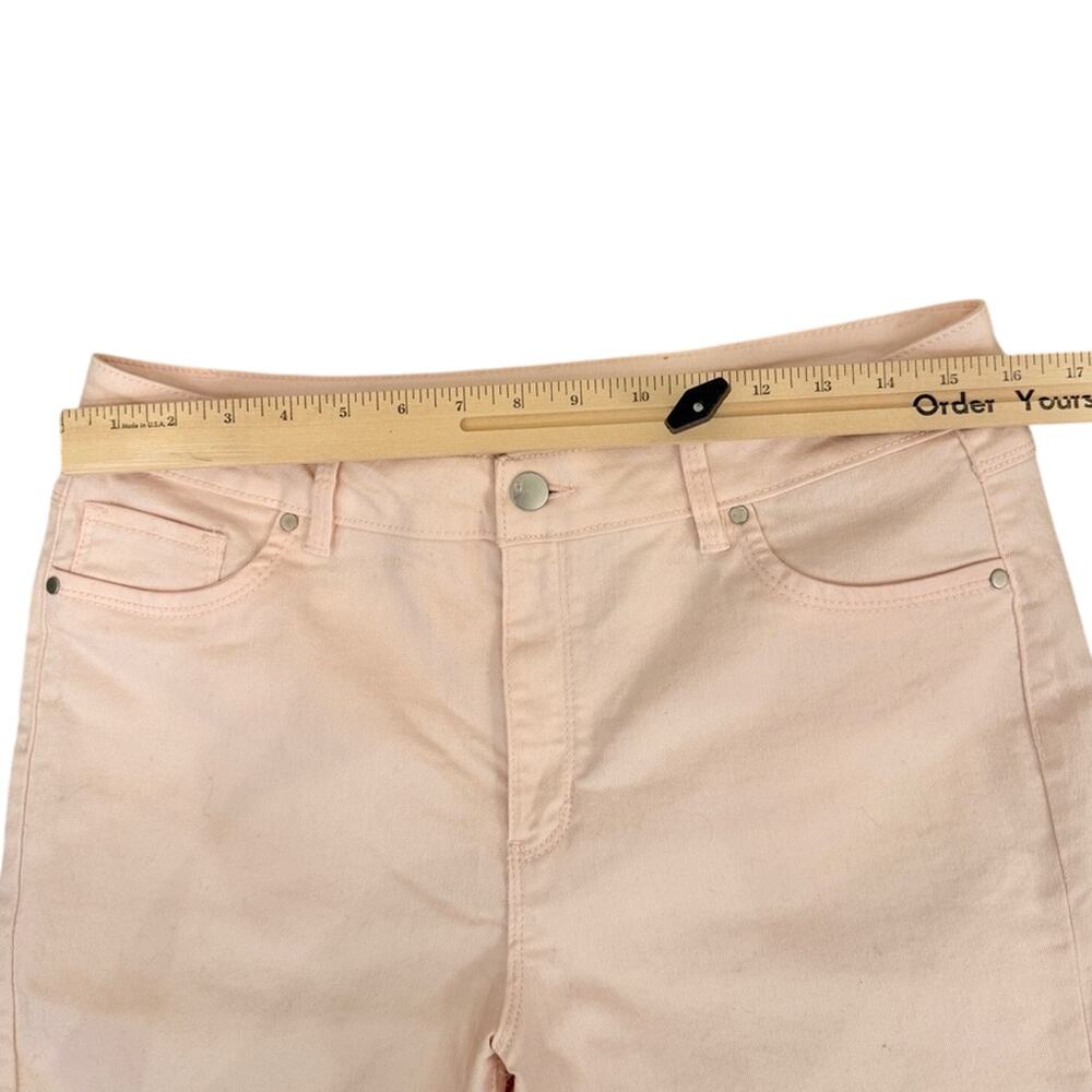 d. jeans Light Pink Blush Skinny Ankle Mid Rise Stretch Jegging Jeans Size 12 - Picture 6 of 9